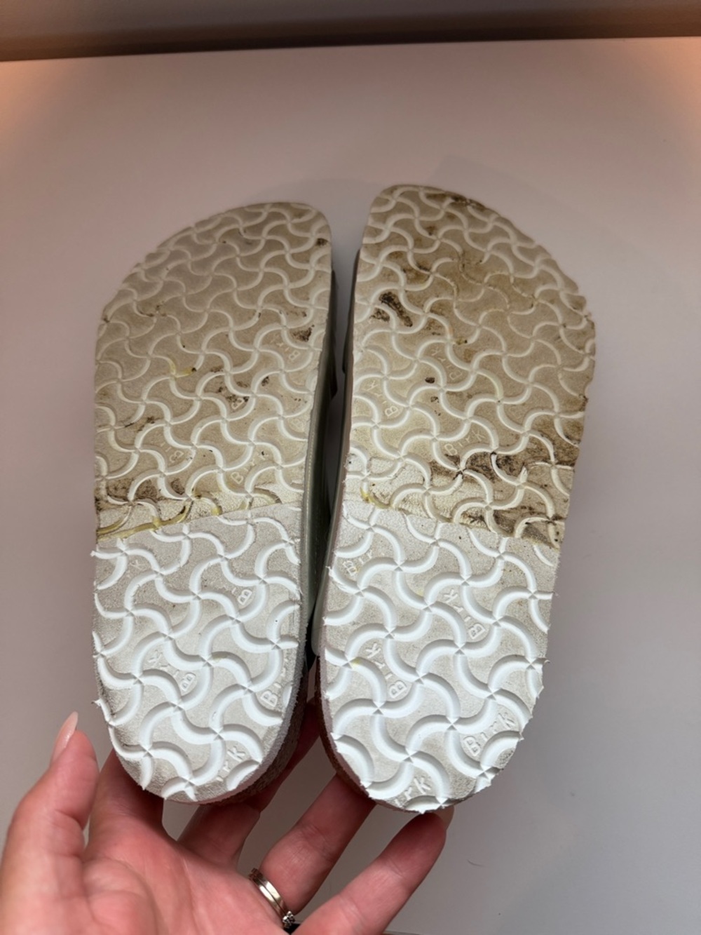 Birkenstock Silver Double-Strap Buckle Sandals - Picture 4 of 4